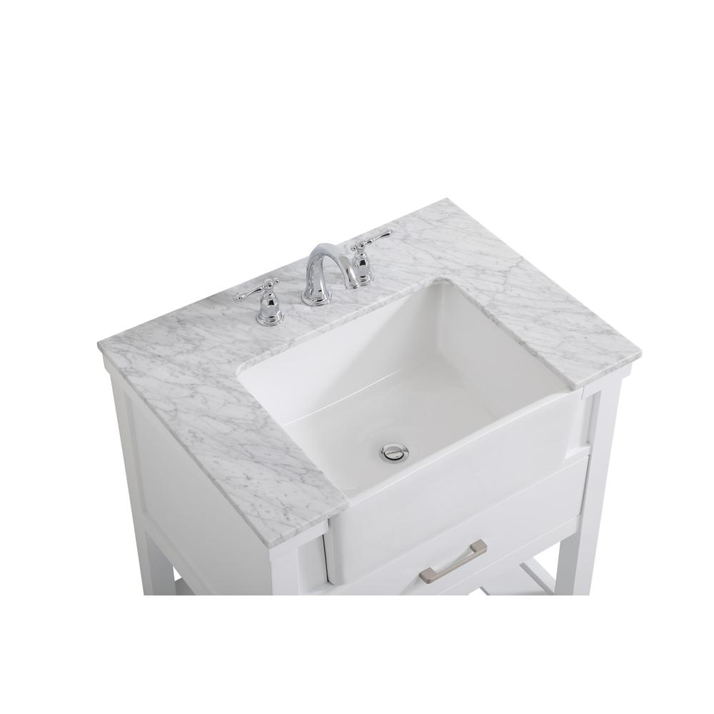 30 inch Single bathroom vanity in white. Picture 10