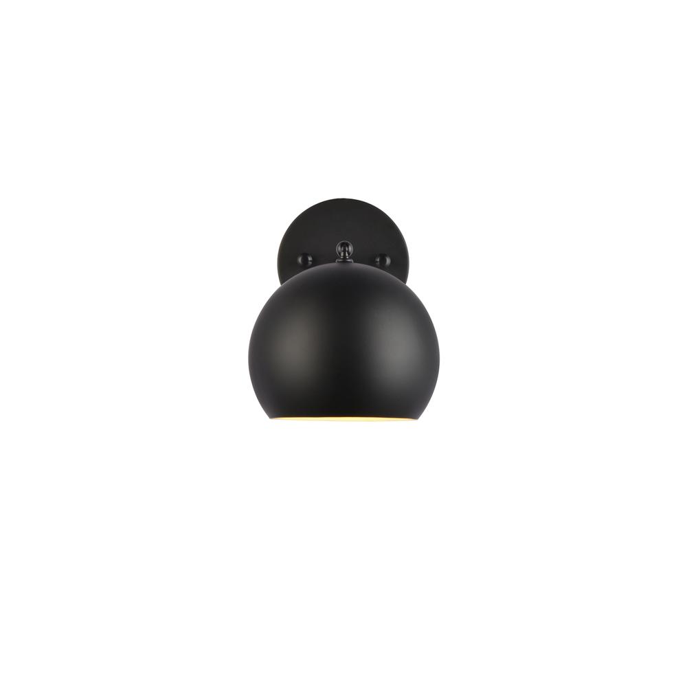 Othello 1 light black wall sconce. Picture 2
