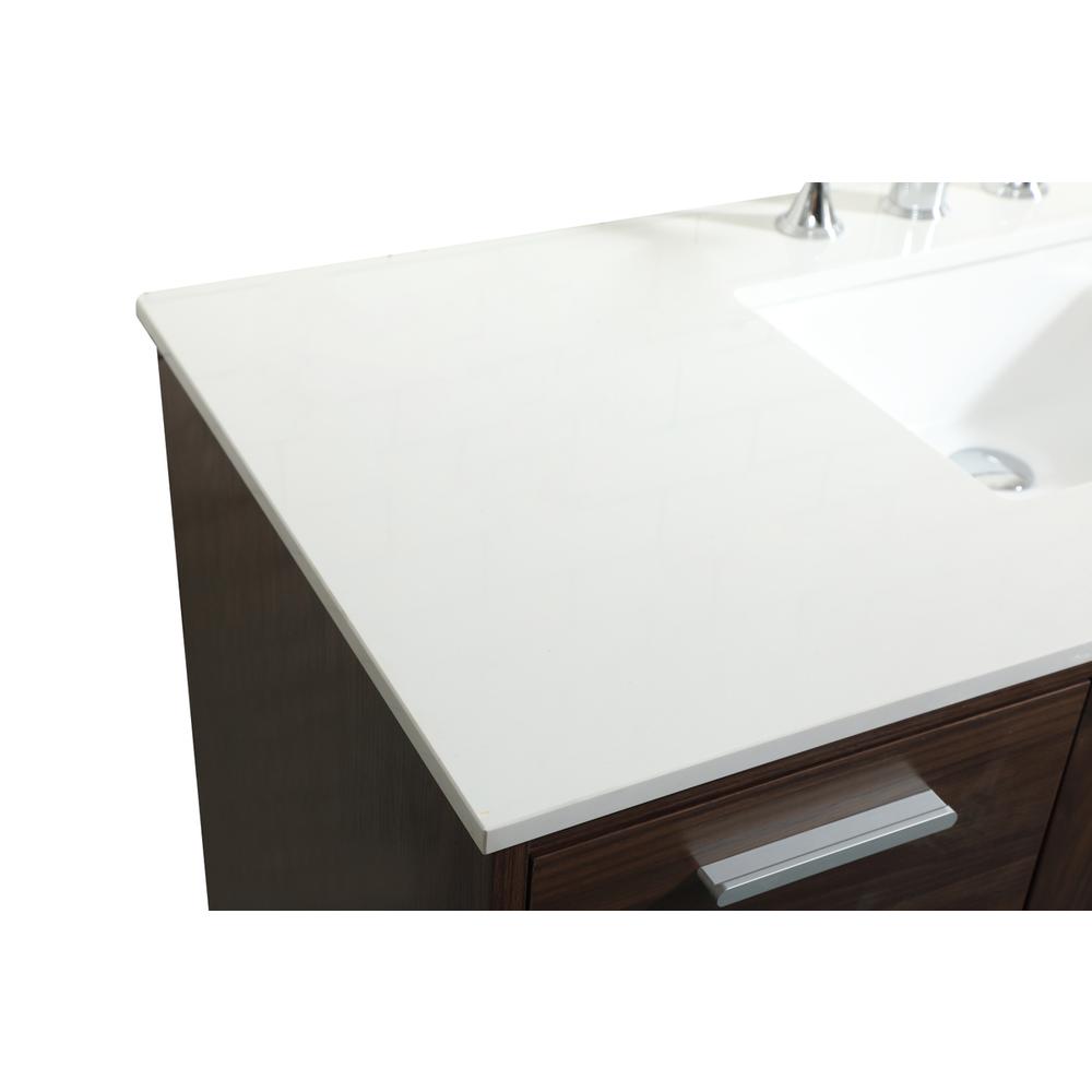 48 inch bathroom vanity in Walnut. Picture 11