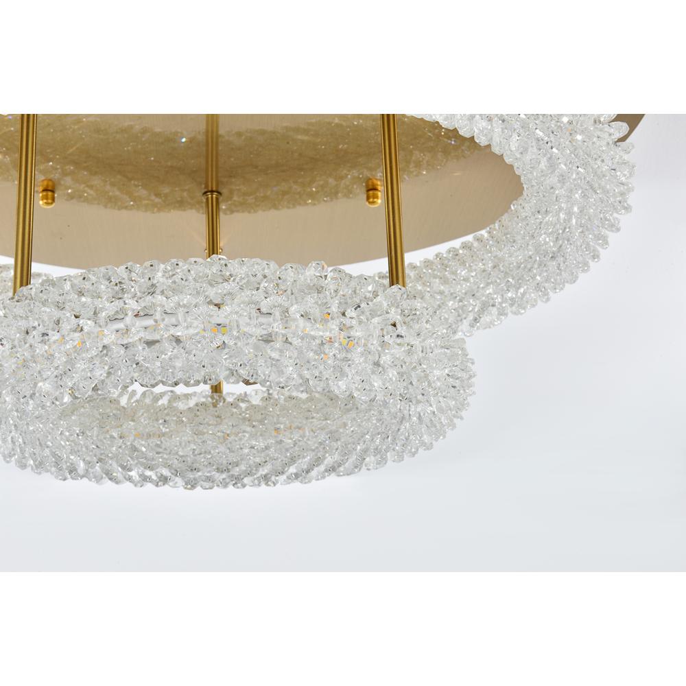 Bowen 22 inch Adjustable LED Flush Mount in Satin Gold. Picture 5