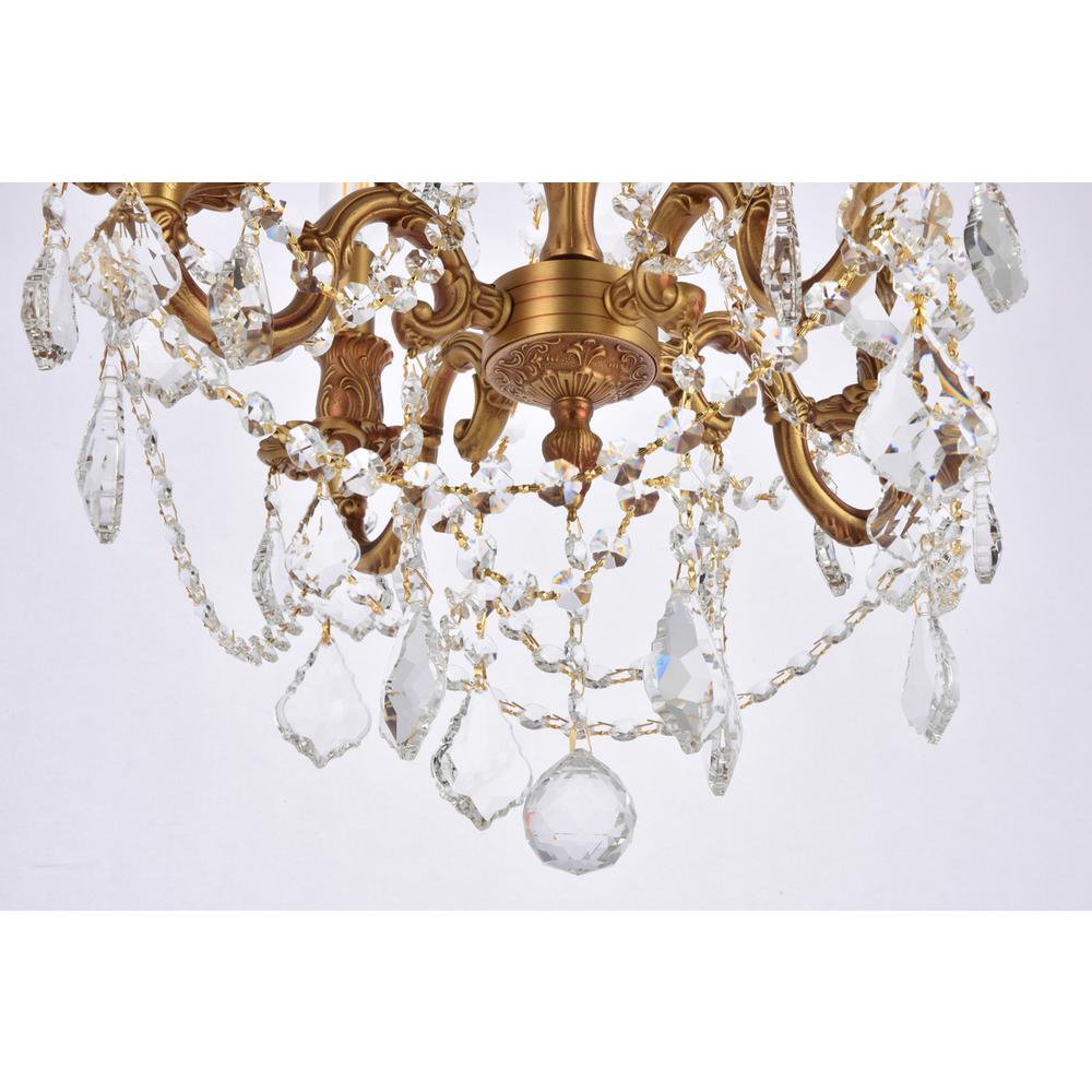 Rosalia 4 light French Gold Pendant Clear Royal Cut Crystal. Picture 3