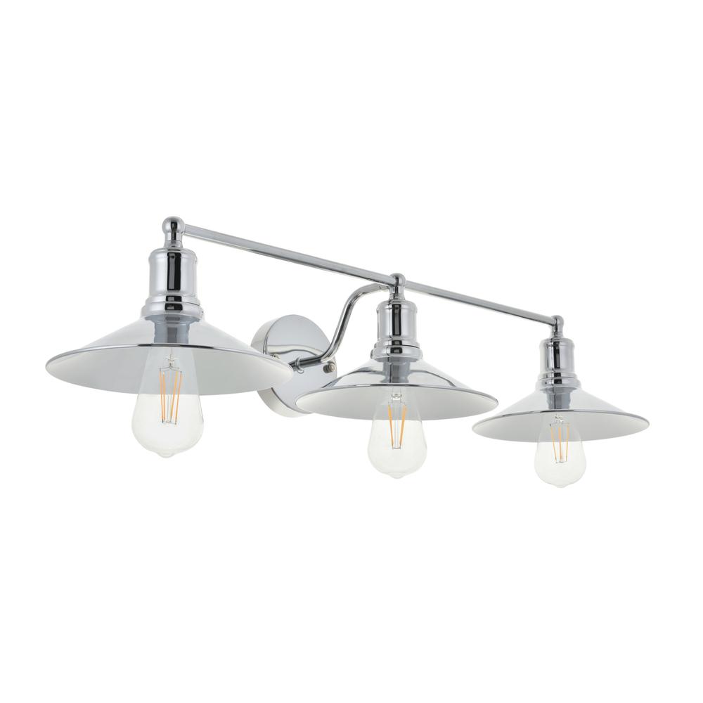 Etude 3 light chrome Wall Sconce. Picture 7