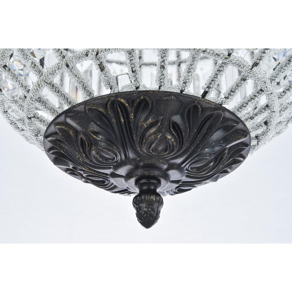 Olivia 1 light Dark Bronze Pendant Clear Royal Cut Crystal. Picture 3