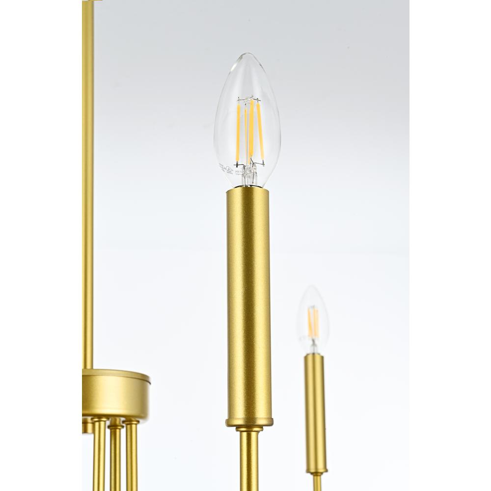 Willa 26 inch Pendant Light in Brass. Picture 4