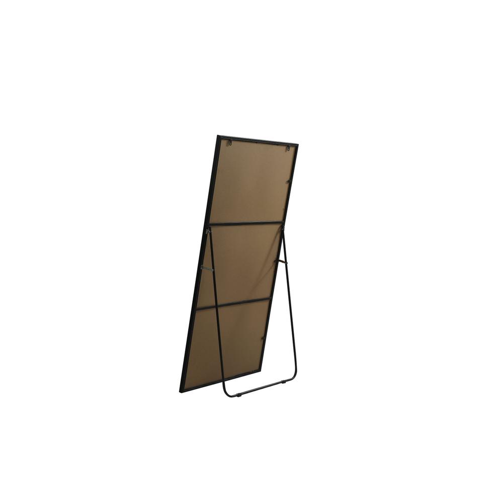 Metal Frame Rectangle Full Length Mirror 30x60 Inch in Black. Picture 6