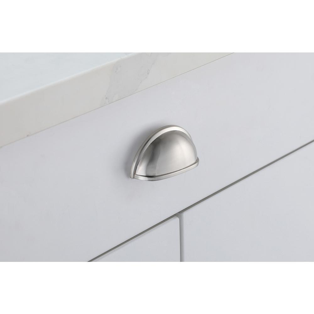 Atticus 3" Center to Center Brushed Nickel Cup Bar Pull Multipack (set of 10). Picture 2
