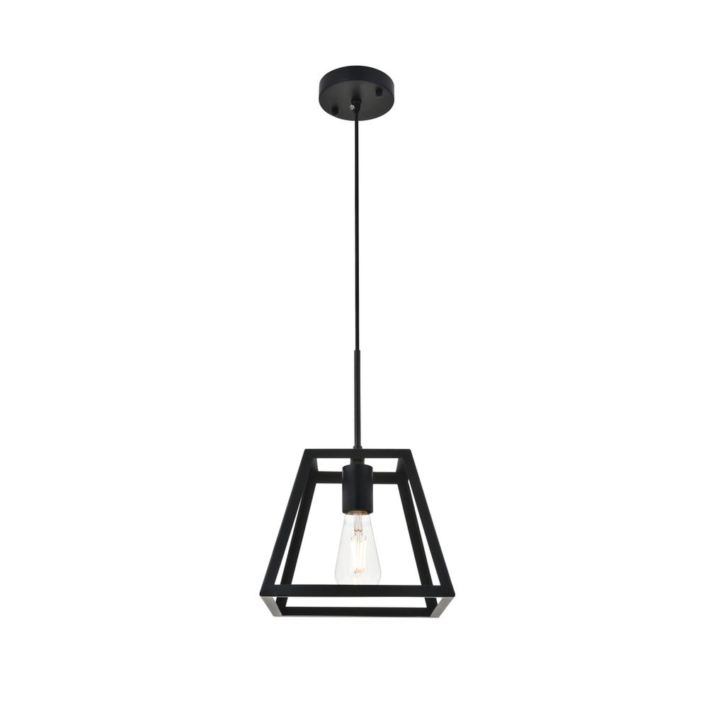 Resolute 1 light black Pendant. Picture 3