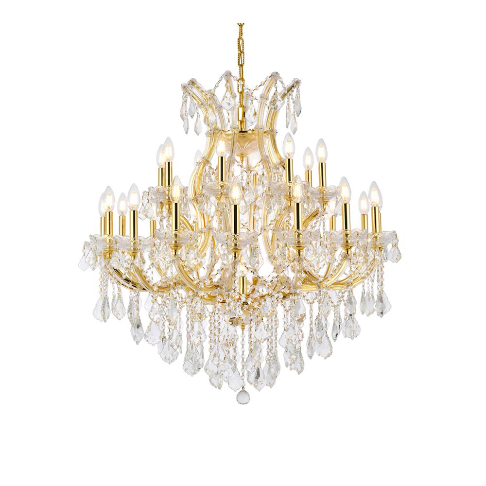 Maria Theresa 24 light Gold Chandelier Clear Royal Cut Crystal. Picture 2