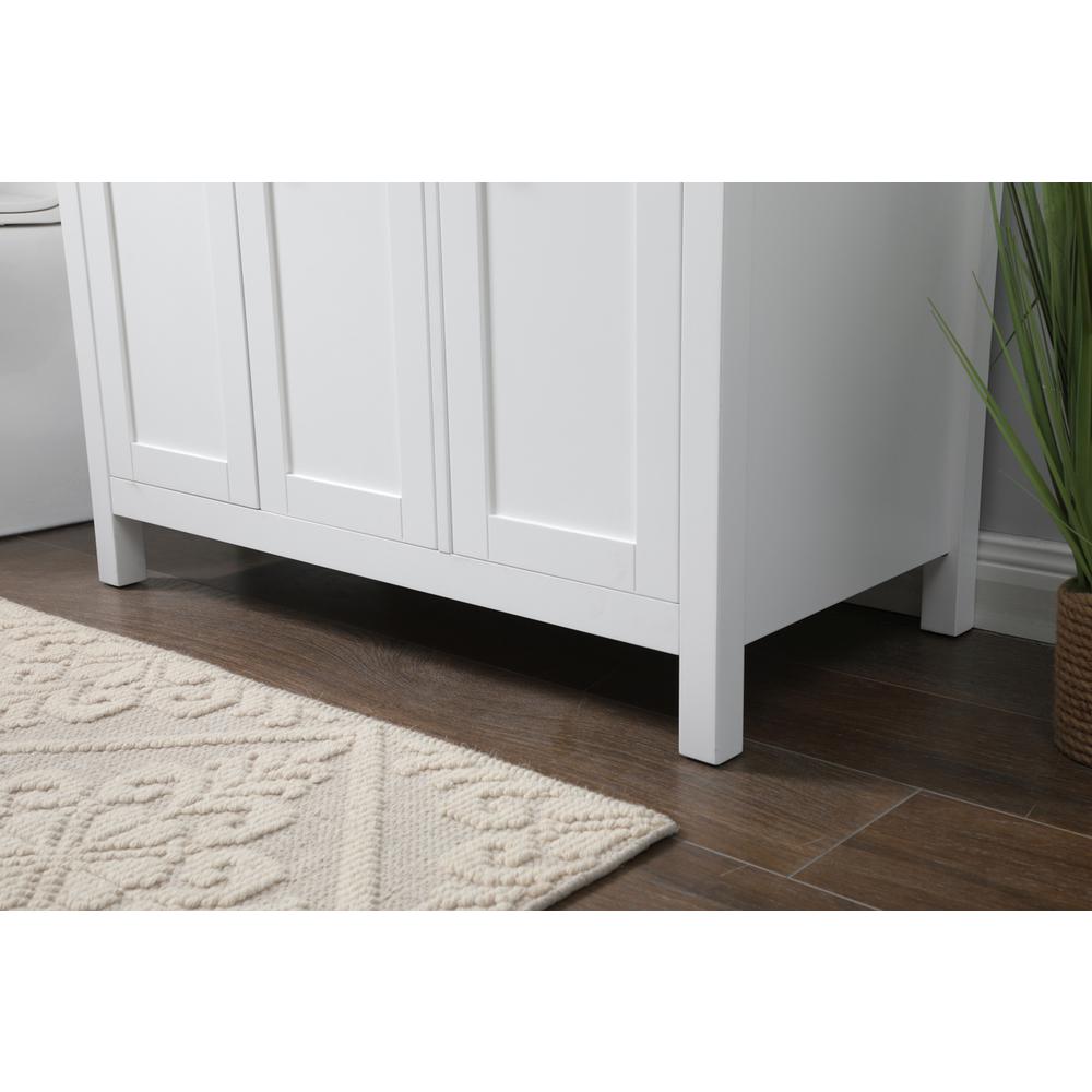 36 Inch SIngle Bathroom Vanity In White. Picture 6