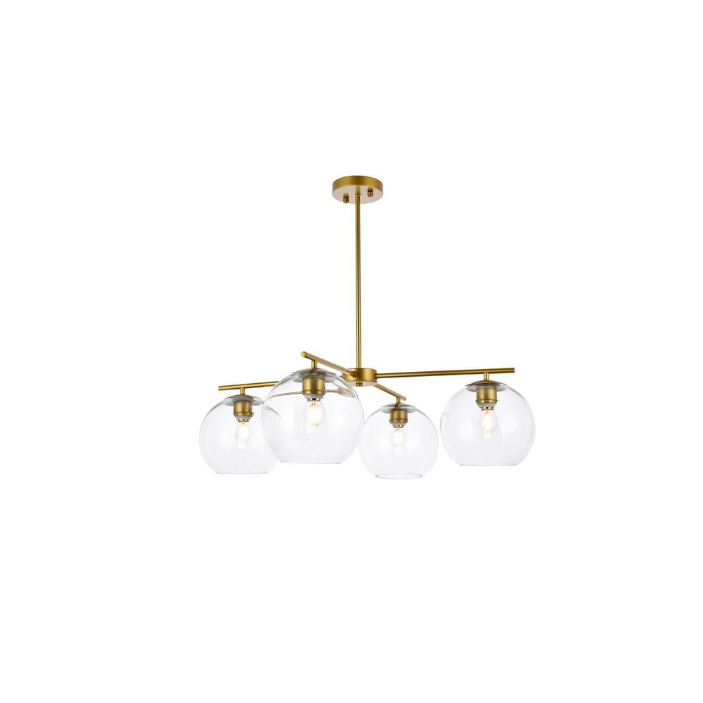Opus 4 lights brass pendant. Picture 1