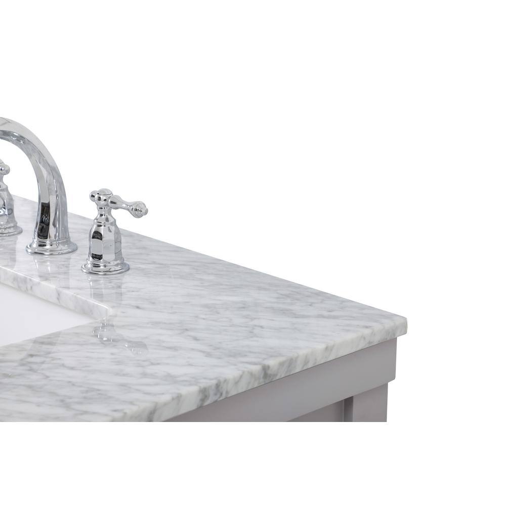 60 inch double bathroom vanity in grey. Picture 11