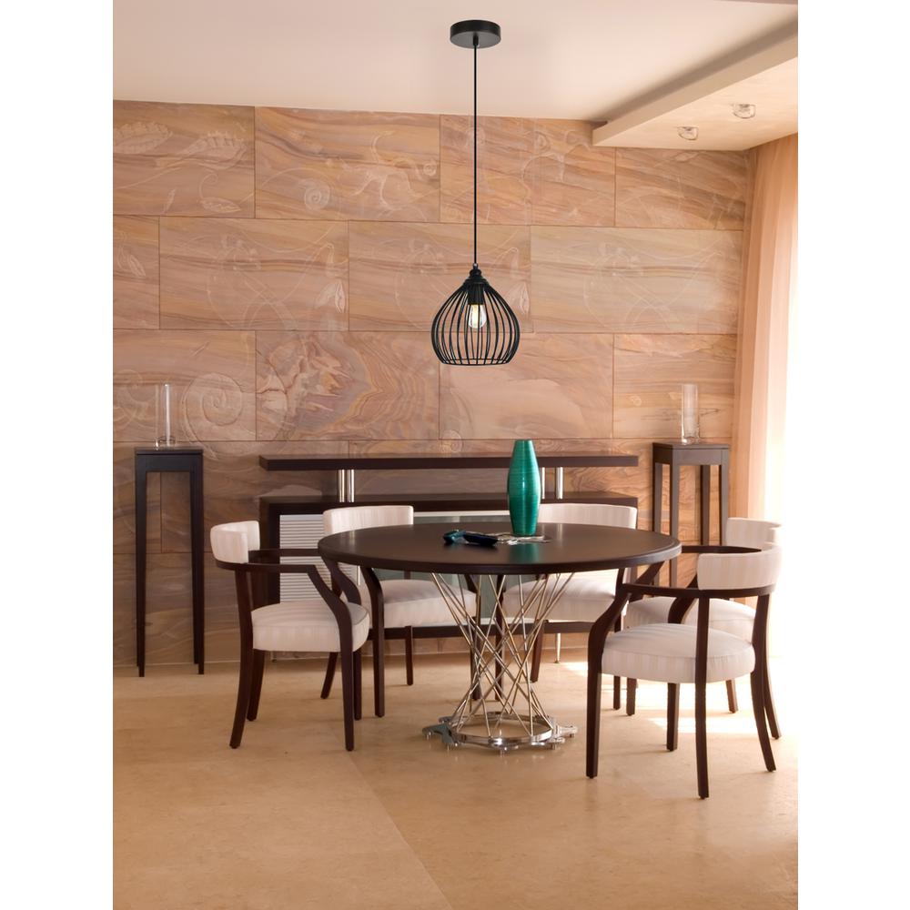 Sayer Collection Pendant D7.9 H8.9 Lt:1 Black Finish. Picture 6