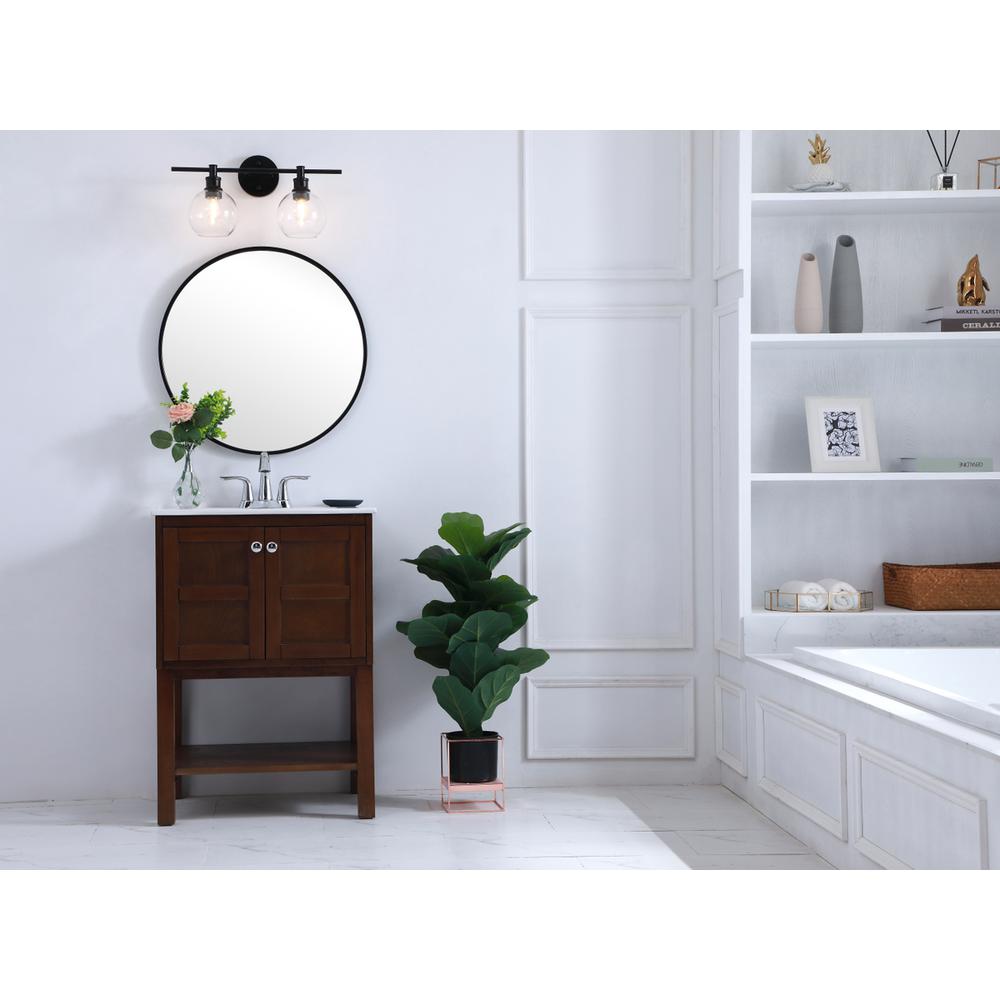 Collier 2 light Black and Clear glass Wall sconce. Picture 14