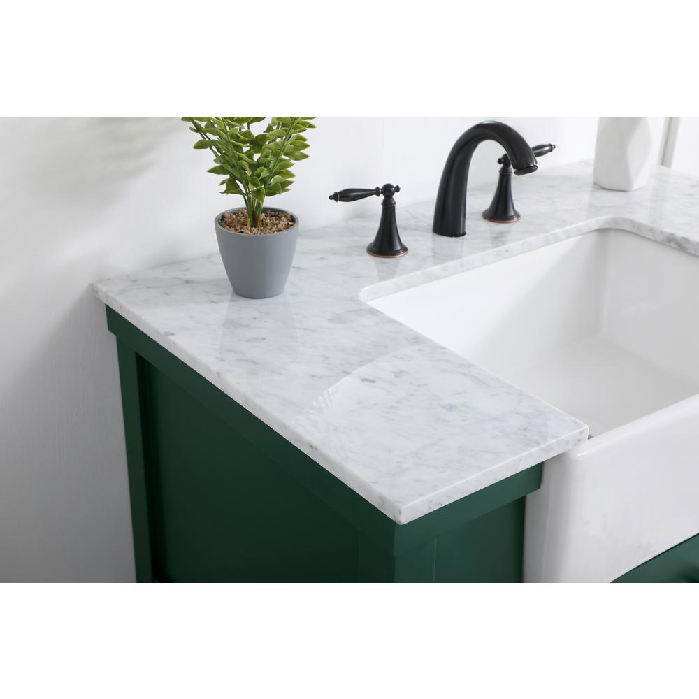 36 inch Single bathroom vanity in green. Picture 5