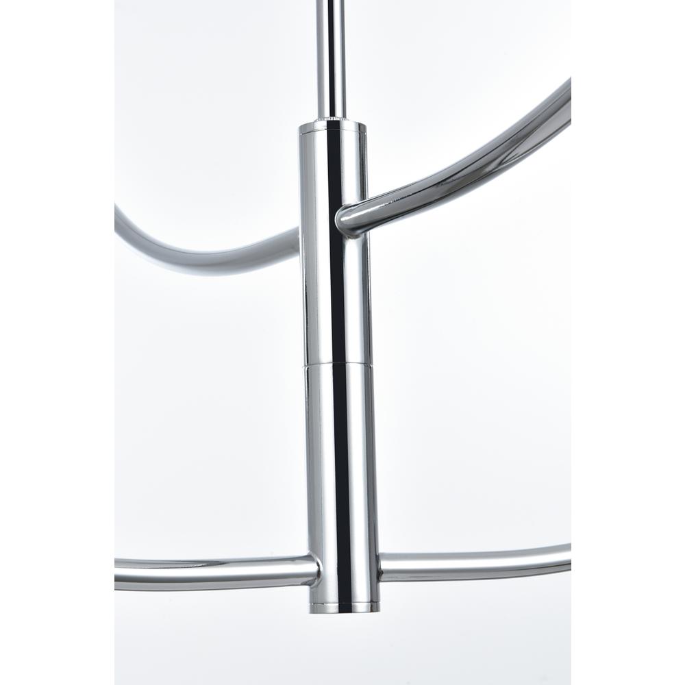 Nyomi 30 inch chandelier in Chrome. Picture 4