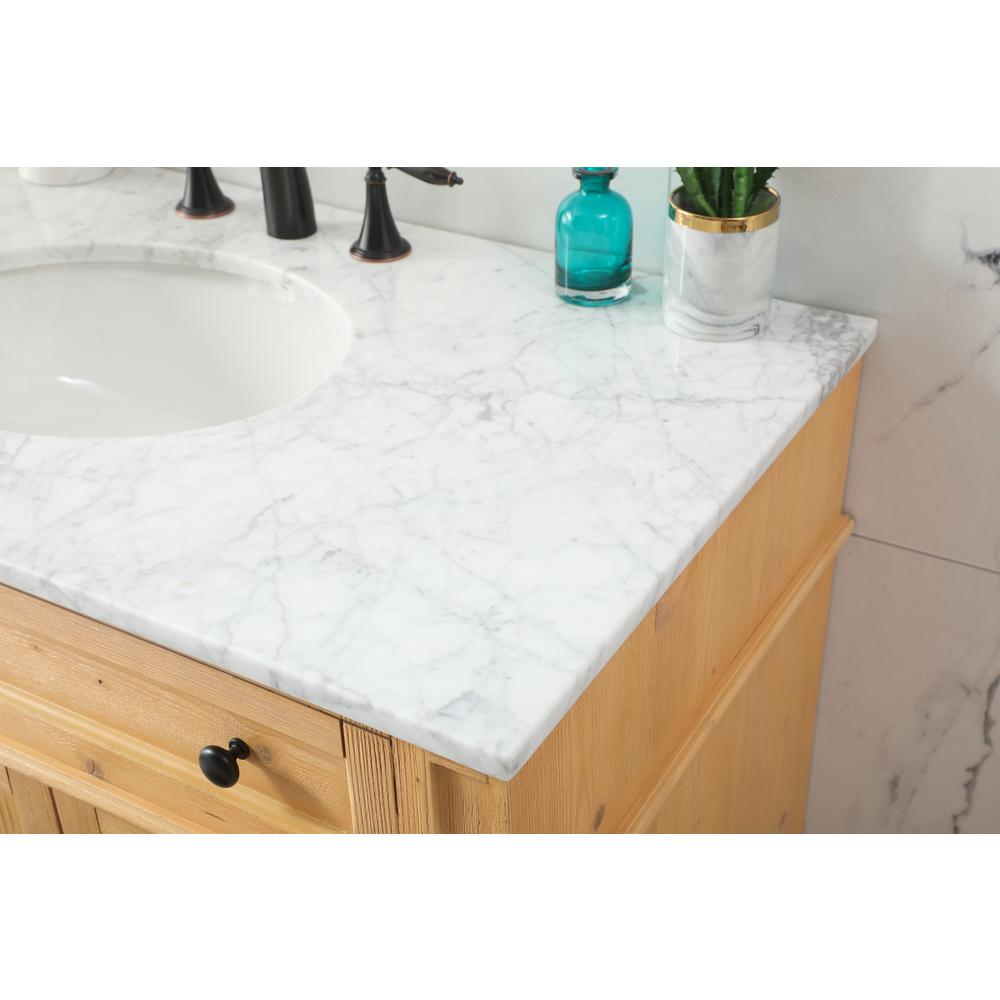 40 inch Single bathroom vanity in natural wood. Picture 5