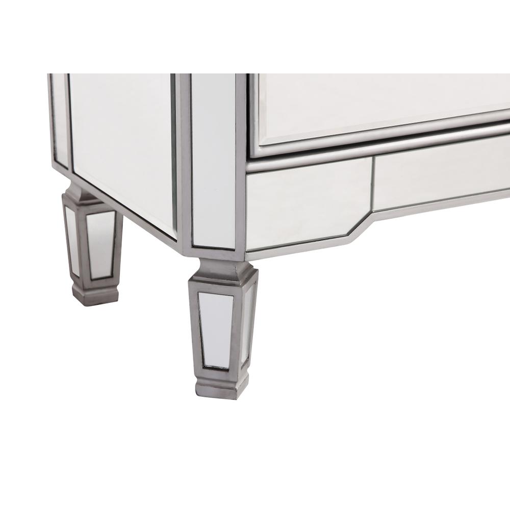 5 Drawer Cabinet 33 in. x 16 in. x 49 in. in silver paint. Picture 7