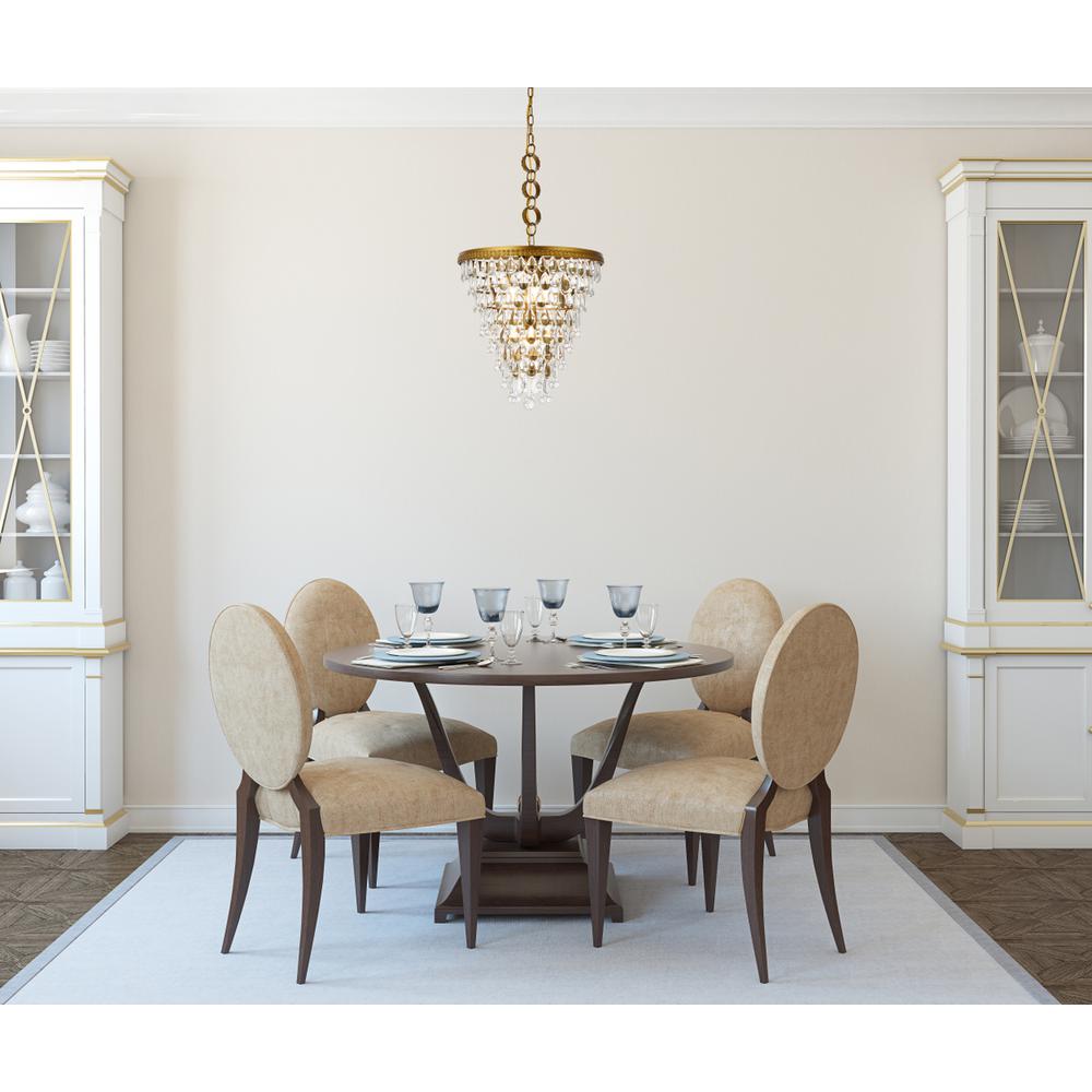Nordic 5 lights brass pendant. Picture 8