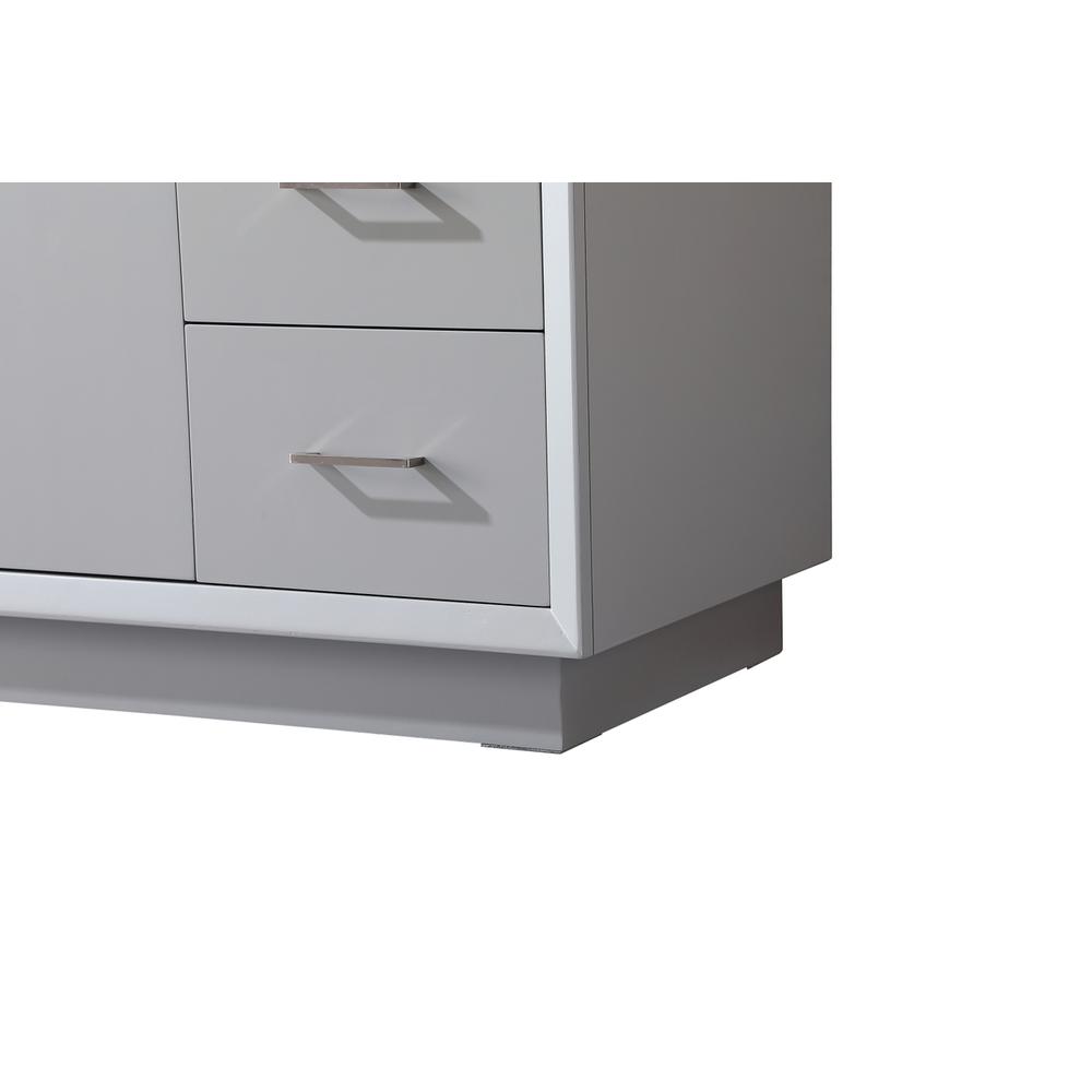 60 Inch SIngle Bathroom Vanity In Grey. Picture 13
