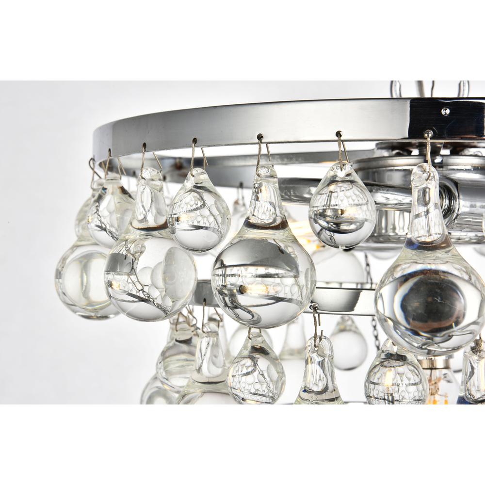 Kora Collection Pendant D13 H10.9 Lt:3 Chrome Finish. Picture 3