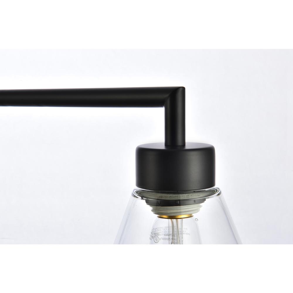 Mera 3 lights black pendant. Picture 4