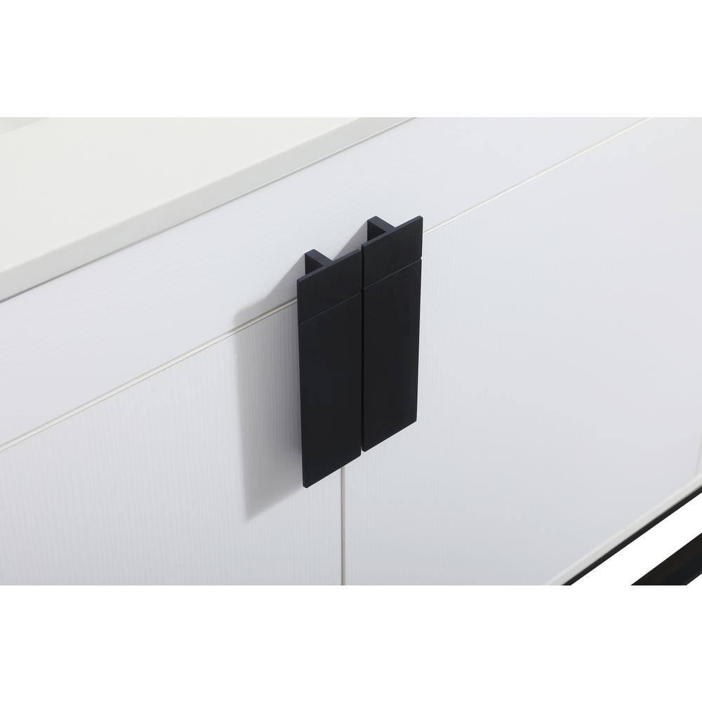 60 inch Single bathroom vanity in white. Picture 12