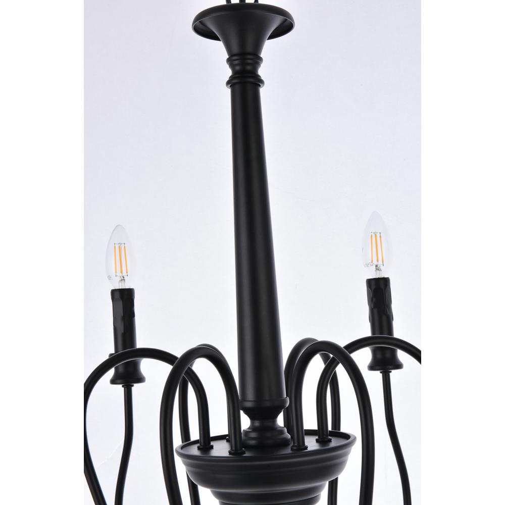 Flynx 6 lights pendant in black. Picture 5