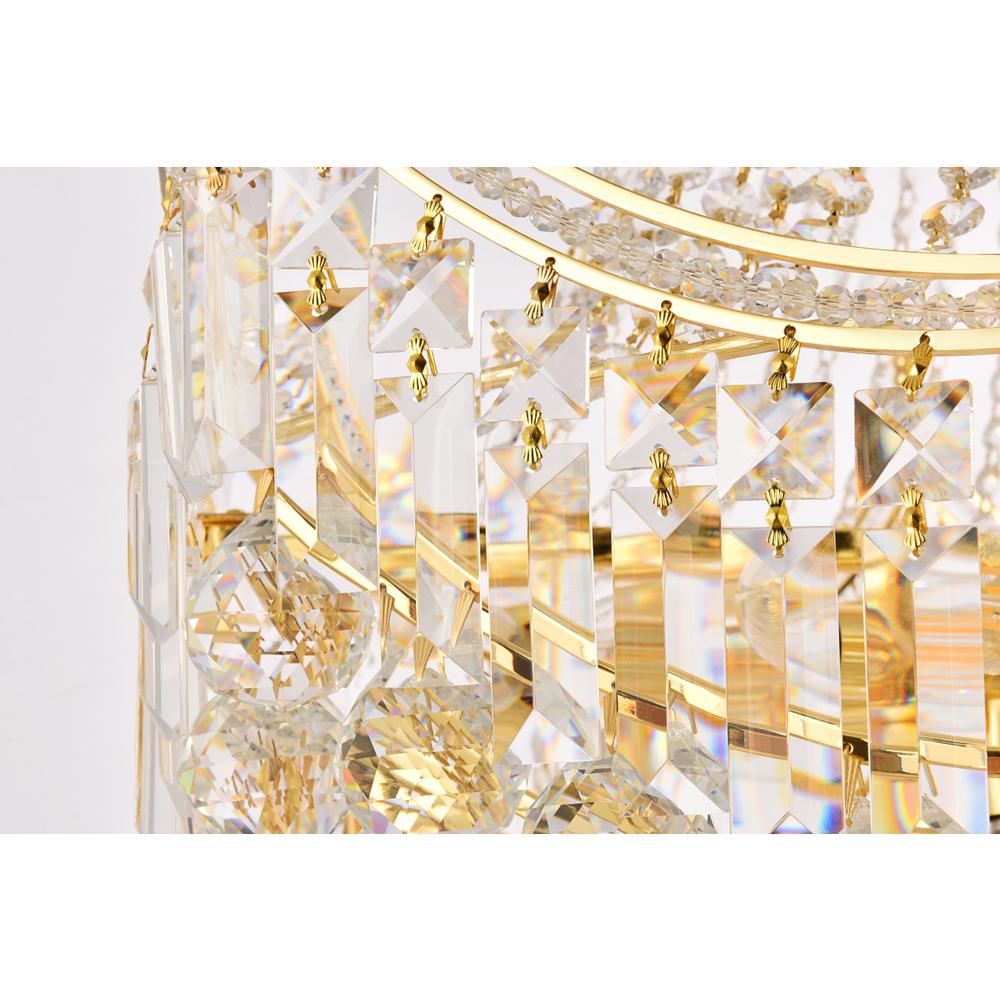Corona 24 light Gold Chandelier Clear Royal Cut Crystal. Picture 4