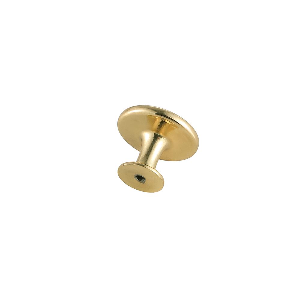 Logyn 1.3" Diameter Brushed Gold Mushroom Knob Multipack (Set of 10). Picture 4