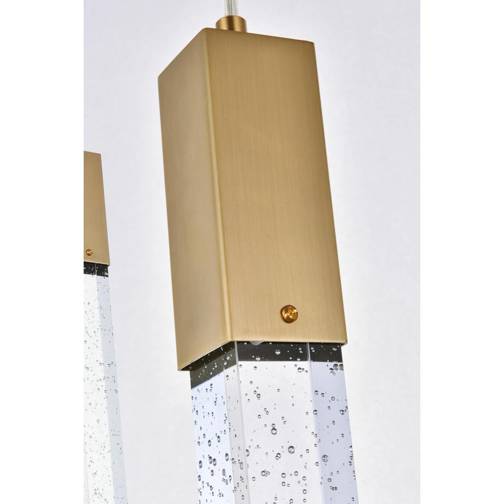 Weston 9 lights pendant in satin gold. Picture 5