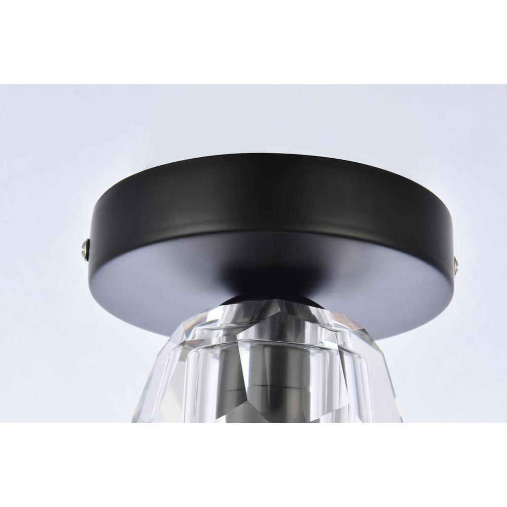 Eren 1 light black flush mount. Picture 3
