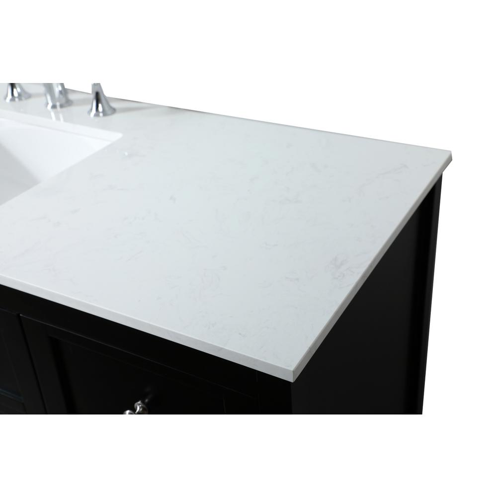 60 inch Single bathroom vanity in black. Picture 11