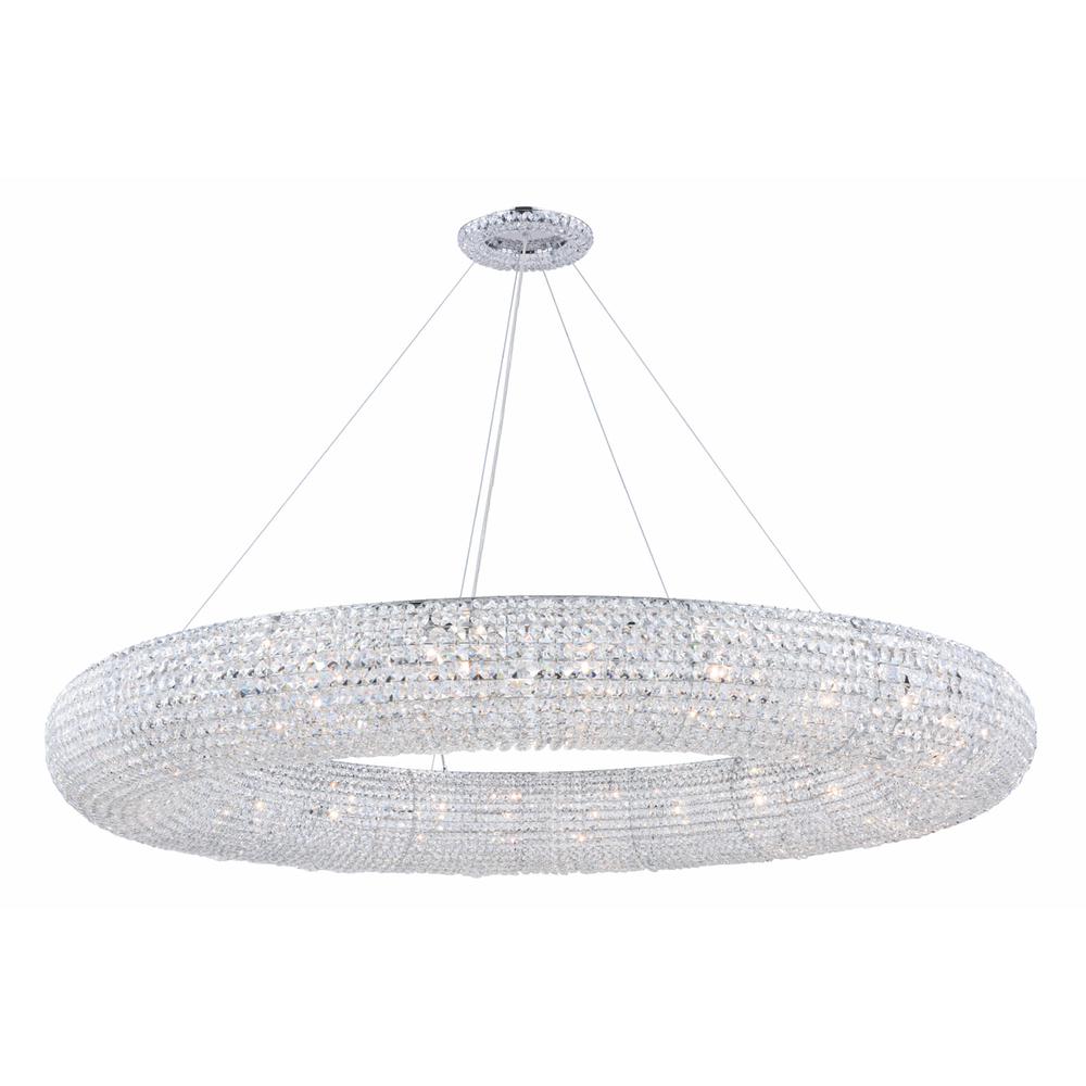Paris 24 light Chrome Chandelier Clear Royal Cut Crystal. Picture 1