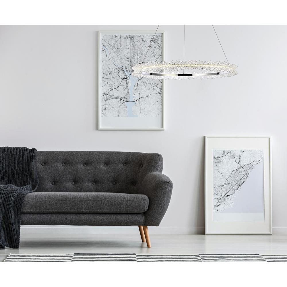 Laurel LED 34 inch Chrome pendant. Picture 7