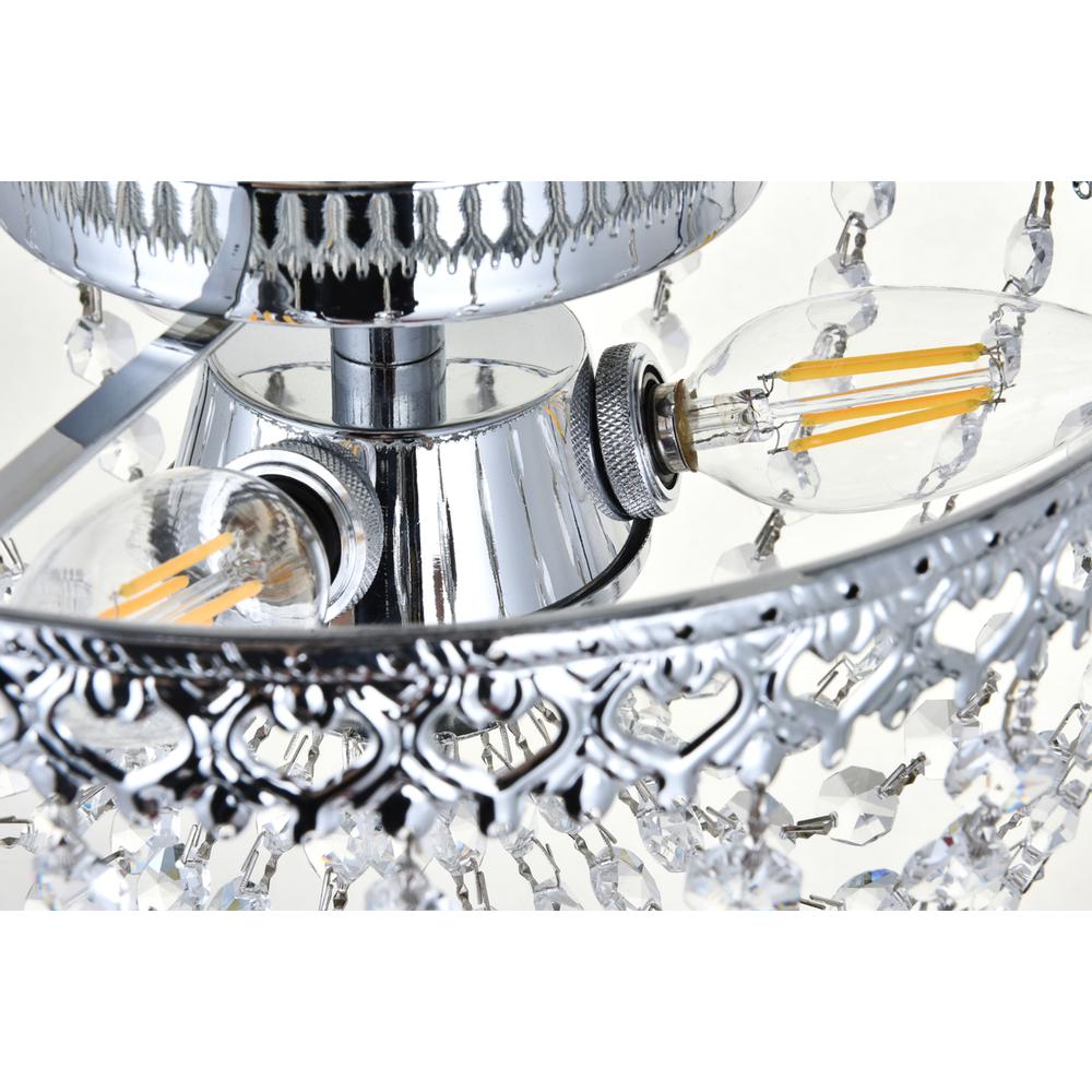 Kylie 10 inch flush mount in chrome. Picture 5