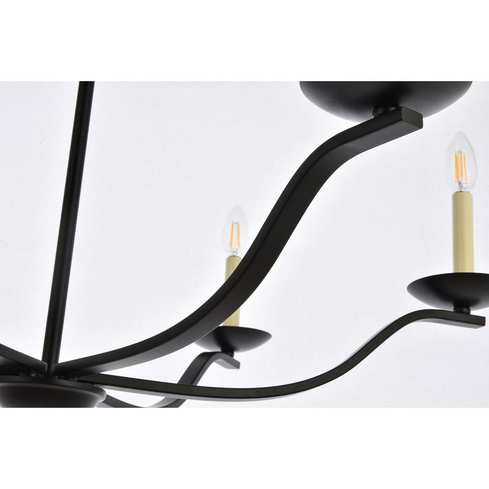 Trey 36 inch pendant in black. Picture 5