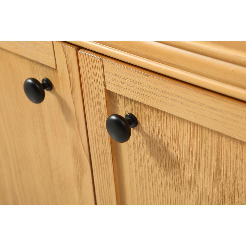 60 inch double bathroom vanity in natural wood. Picture 12
