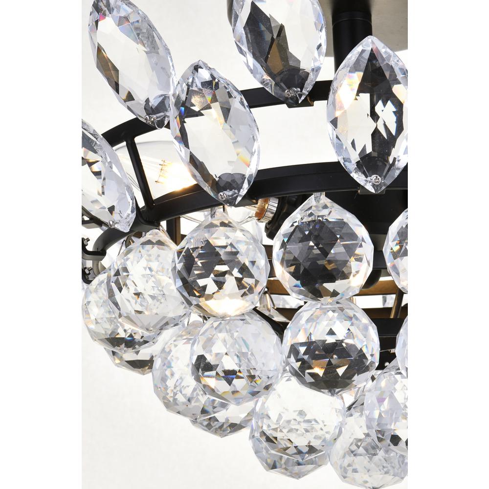 Emilia 14 inch flush mount in black. Picture 4