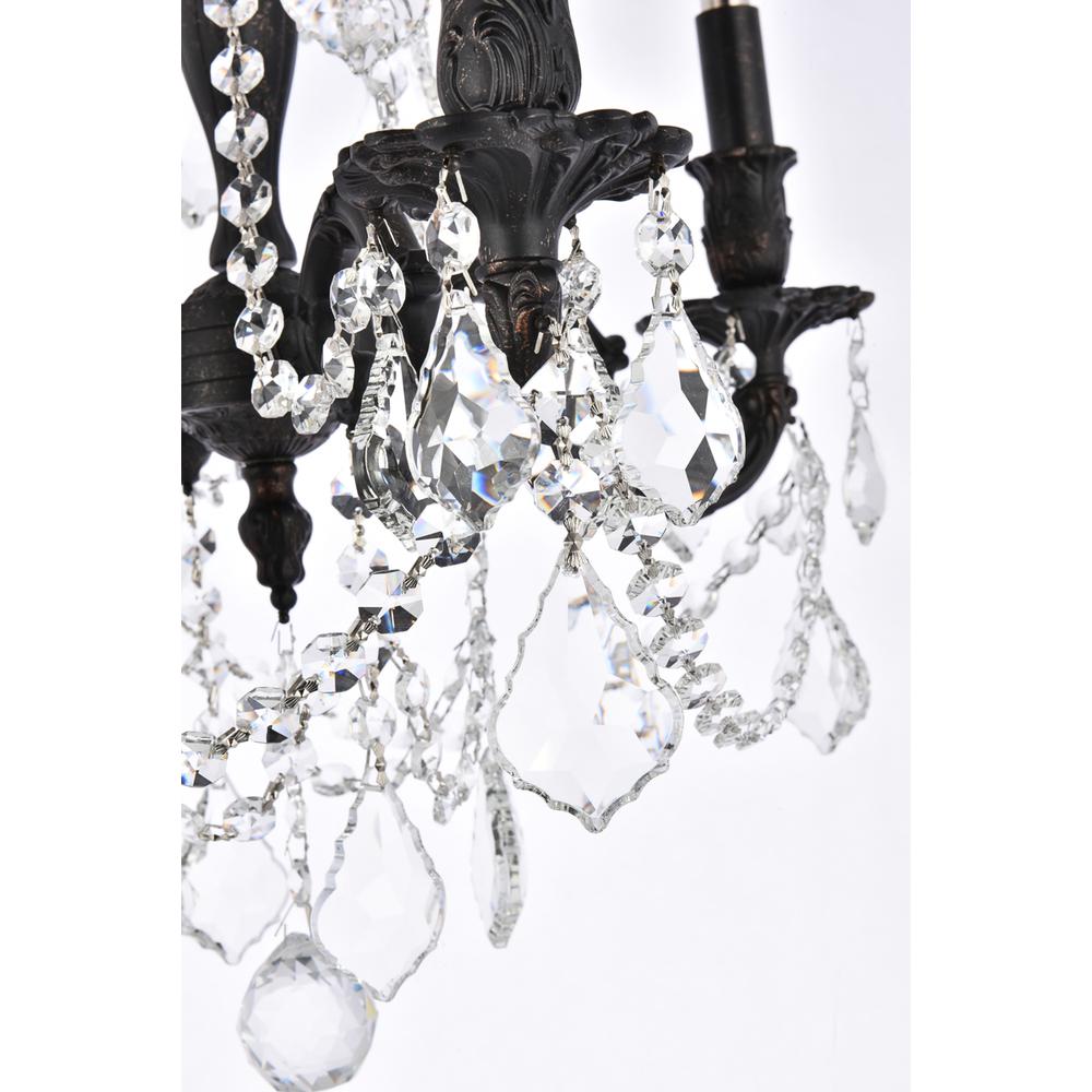Rosalia 4 light Dark Bronze Pendant Clear Royal Cut Crystal. Picture 3