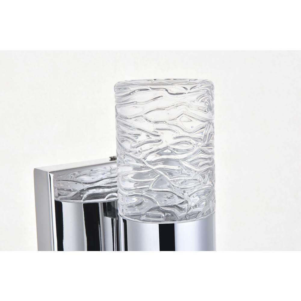 Vega 2 light Chrome LED Wall Sconce. Picture 9