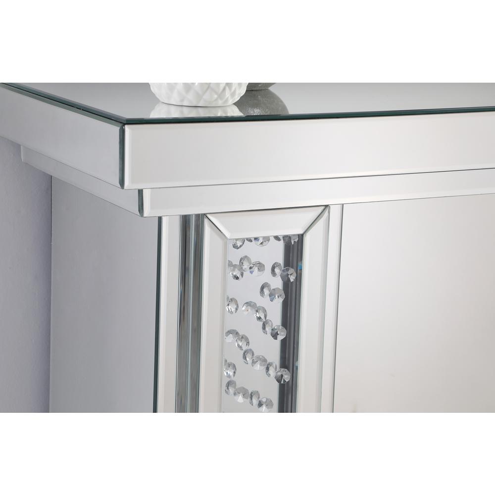 47.5 in. Crystal mirrored mantle with crystal insert fireplace. Picture 7