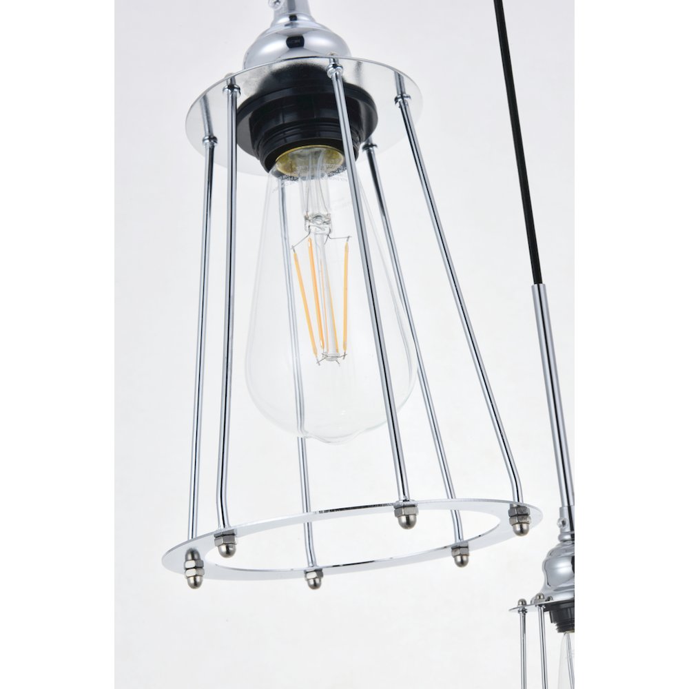 Auspice 5 Light Chrome Pendant. Picture 10