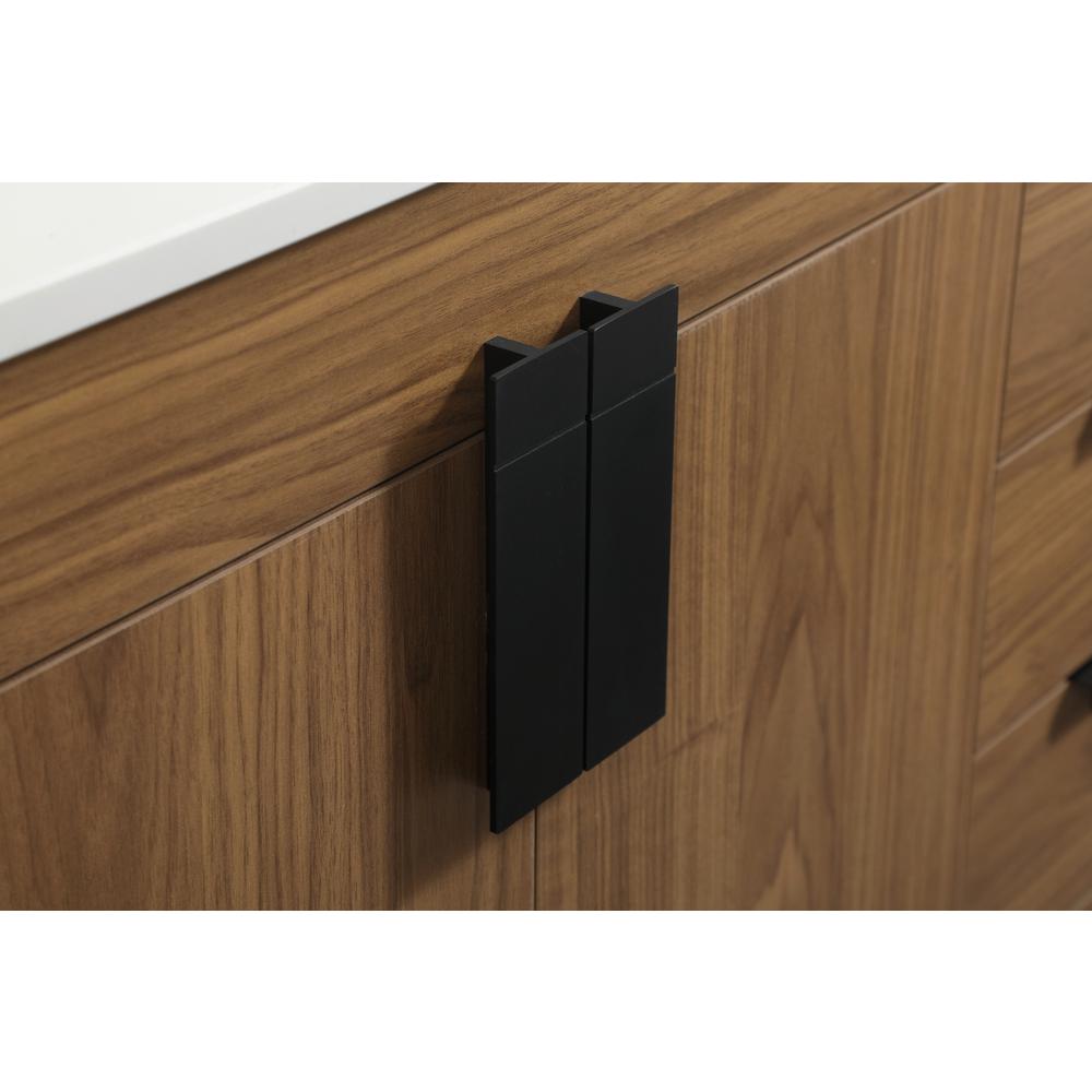42 inch Single bathroom vanity in walnut brown. Picture 12