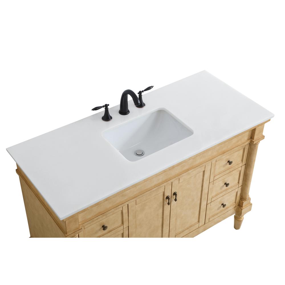 48 inch Single Bathroom vanity in Antique Beige. Picture 10