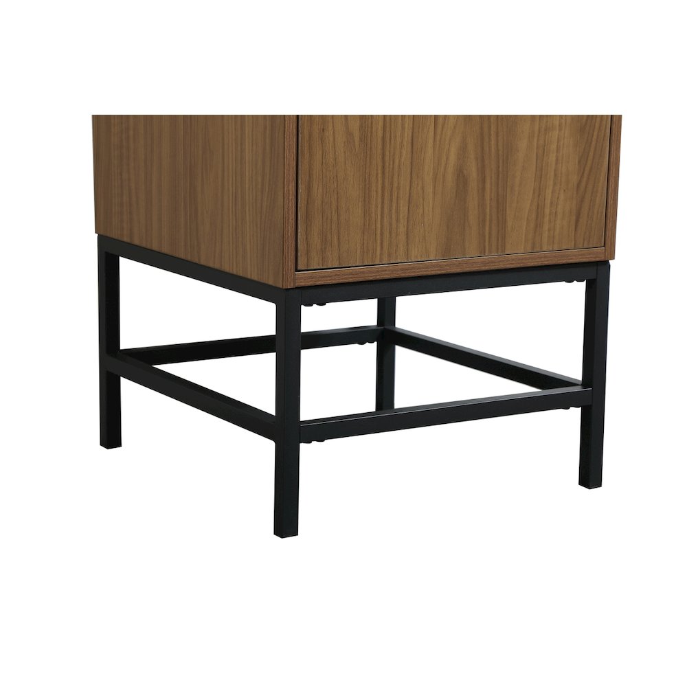18 Inch Single Bathroom Vanity In Walnut Brown. Picture 14