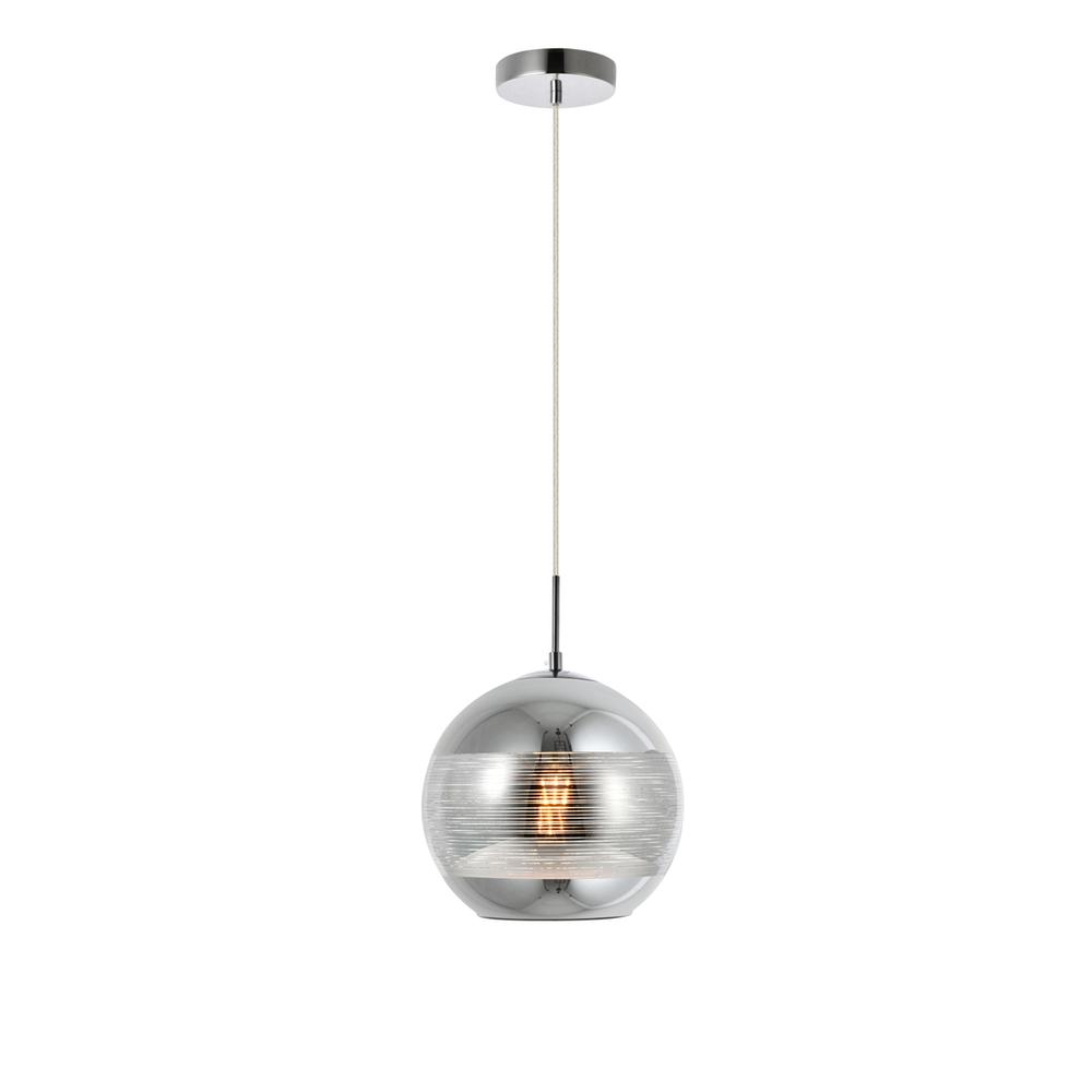 Reflection Collection Pendant D9.5in H9.5in Lt:1 Chrome finish. Picture 2