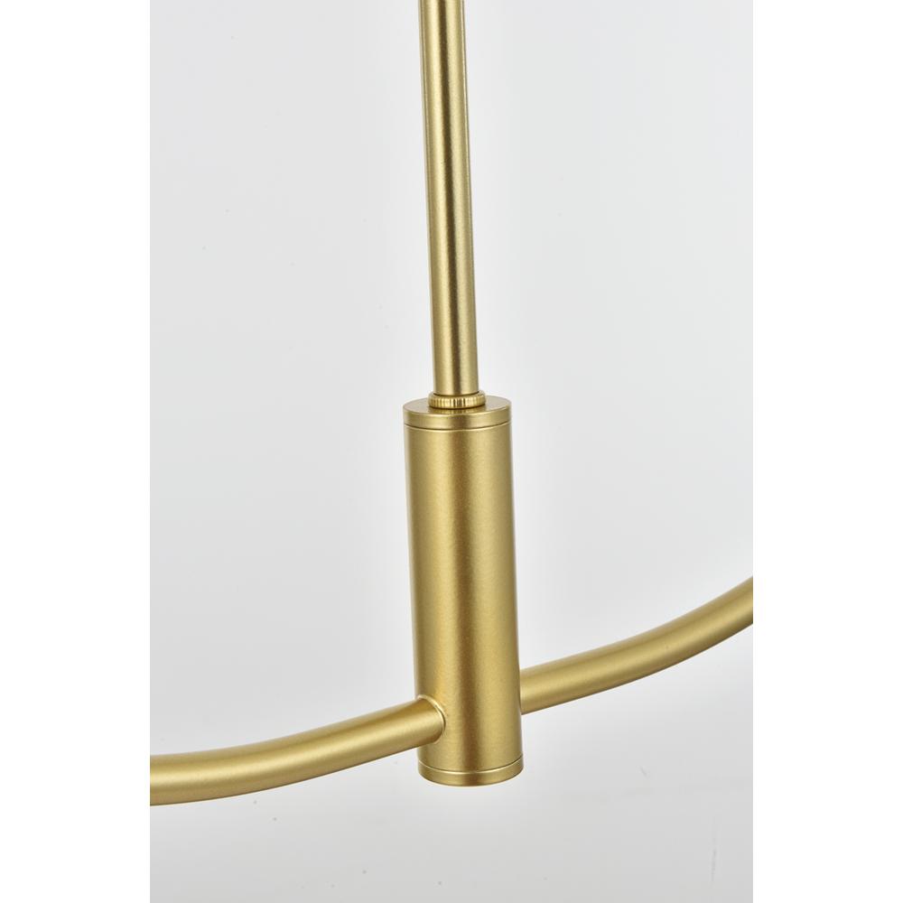 Nyomi 30 inch chandelier in Brass. Picture 4