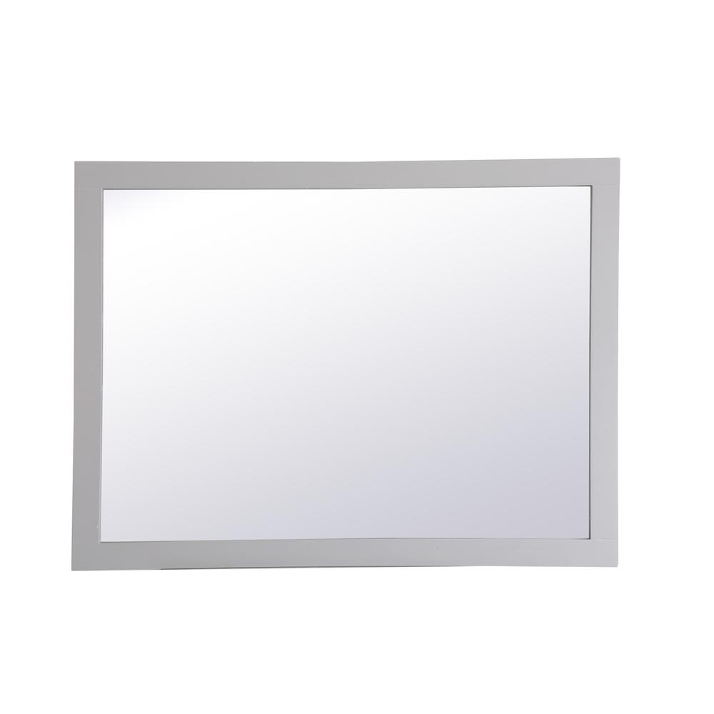 Aqua rectangle vanity mirror 48 inch in Grey. Picture 1