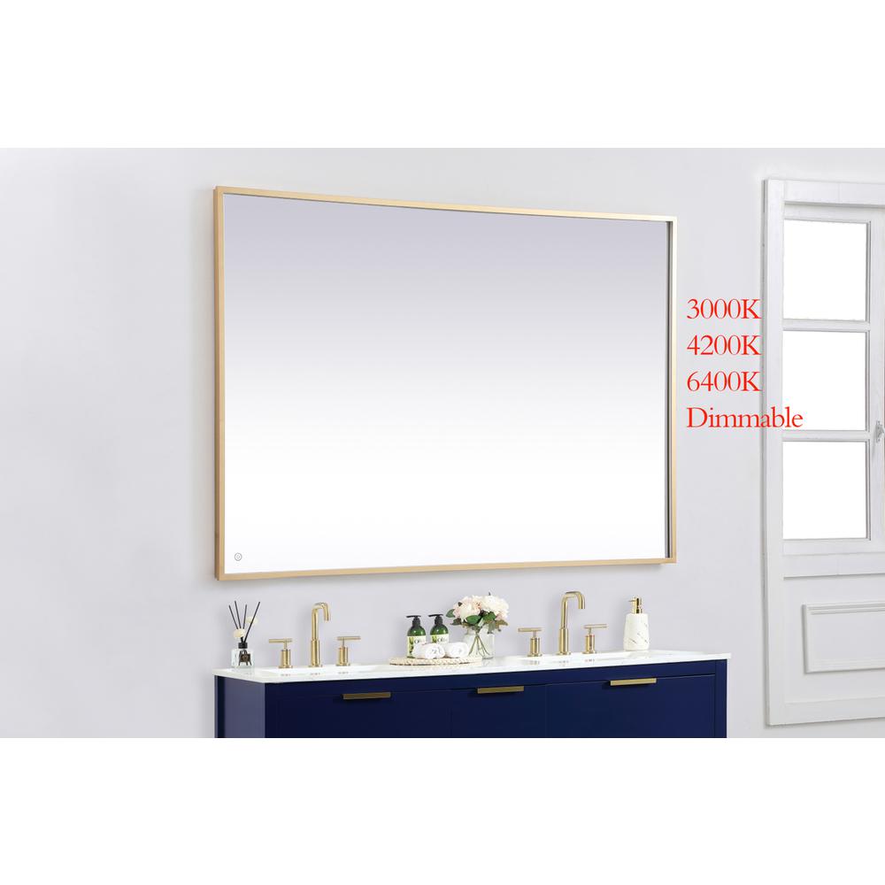 Pier 42x60 inch LED mirror with adjustable color temperature. Picture 2