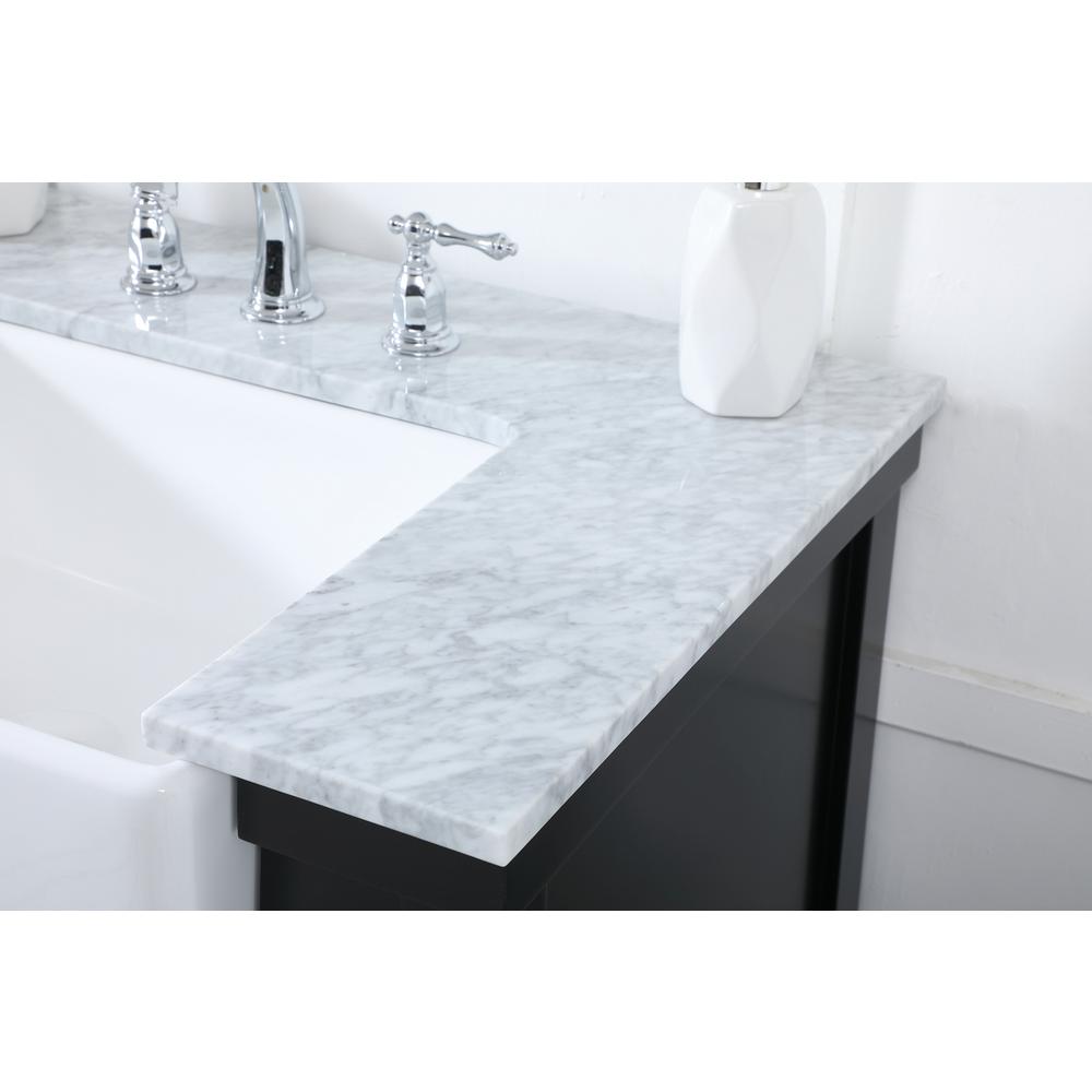 60 inch double bathroom vanity in black. Picture 5